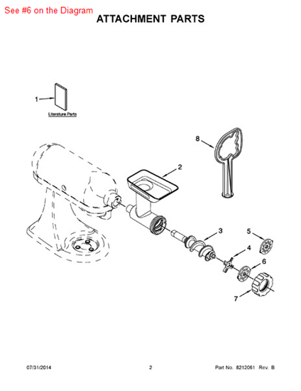 Picture of Whirlpool PLATE - Part# 9709030