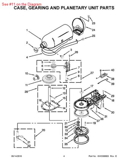 Picture of Whirlpool GEAR-CENTR - Part# 9709627