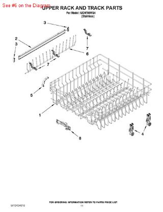 Picture of Whirlpool TINE-ROW - Part# 9744565