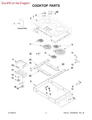 Picture of Whirlpool SWTCH-SLCT - Part# 9762441