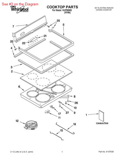 Picture of Whirlpool P1-GASKT-CKTP - Part# 9780939