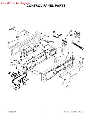 Picture of Whirlpool CLIP - Part# 9781235