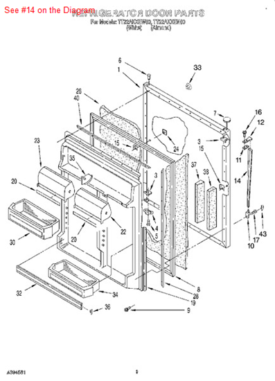 Picture of Whirlpool ENDCAP - HDL - Part# 9791771