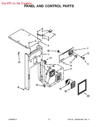 Picture of Whirlpool SWITCH-OFF - Part# 9871971