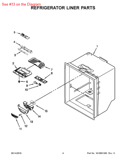 Picture of Whirlpool COVER-BOX - Part# 12806701