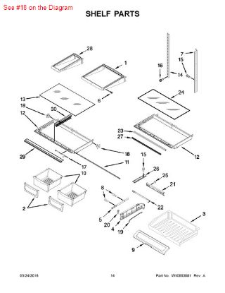 Picture of Whirlpool SUPPORT - Part# 13062602