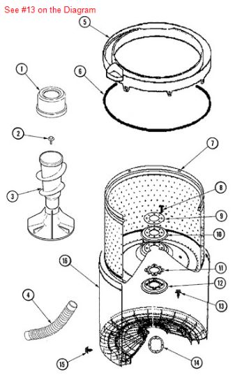 Picture of Whirlpool SCREW - Part# 22002947