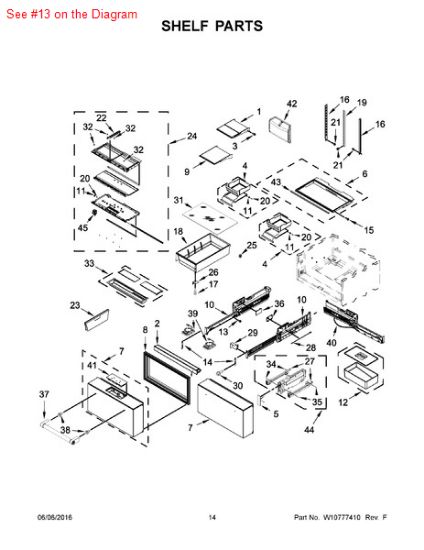 Picture of Whirlpool SCREW - Part# 98006631