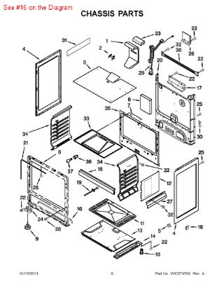 Picture of Whirlpool GASKT-DOOR - Part# 98017162