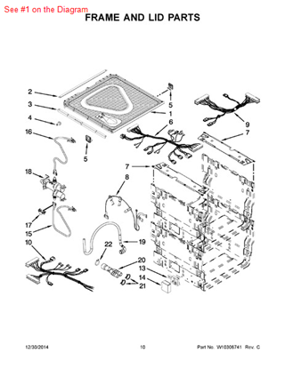 Picture of Whirlpool LID-CMPLT - Part# 99003677