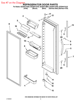 Picture of Whirlpool TRIM-HANDL - Part# 2194969B