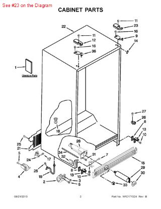 Picture of Whirlpool COVER - Part# 2203408W