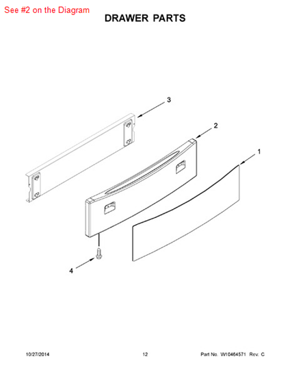 Picture of Whirlpool PANEL - Part# 2416F086-70