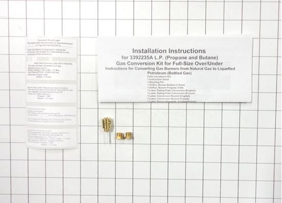 Picture of Whirlpool LP GAS CON - Part# 3392235A
