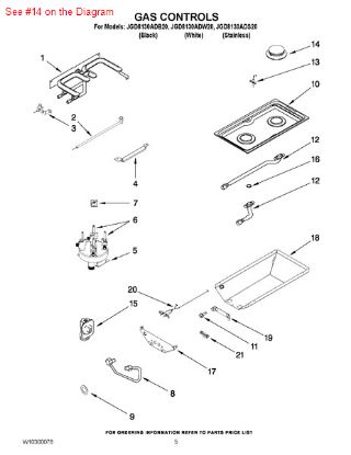 Picture of Whirlpool BURNER - Part# 3403M075-29