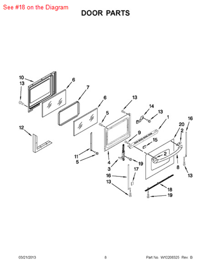 Picture of Whirlpool TRIM-BOTTM - Part# 3608F092-71