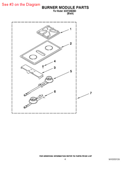 Picture of Whirlpool BRACKET - Part# 3801F403-80
