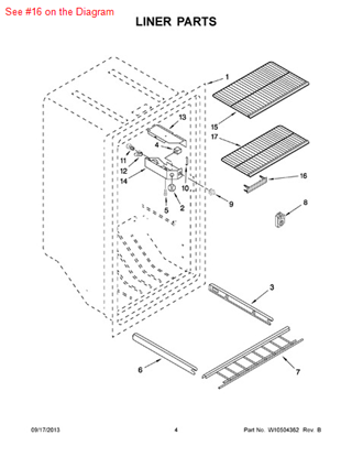 Picture of Whirlpool VENT-PLUG - Part# 3-80414-103