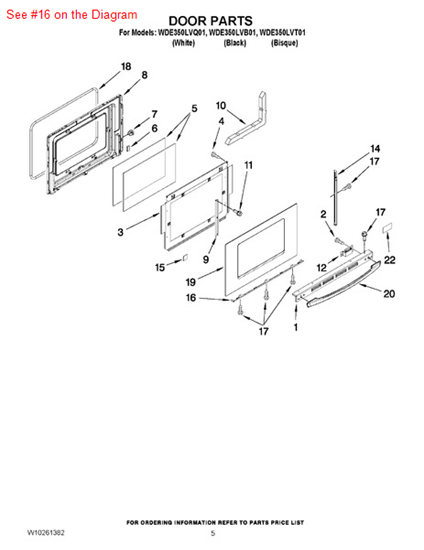 Picture of Whirlpool SUPPORT - Part# 3807F708-71