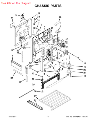 Picture of Whirlpool BOTTOM-PE - Part# 4020W035-80