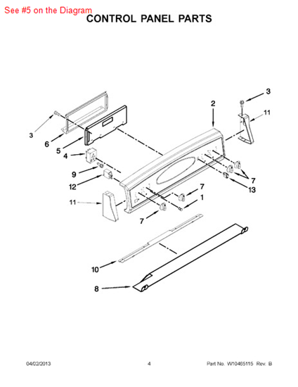 Picture of Whirlpool CNTRL-ELEC - Part# 5701M878-60