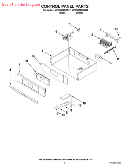 Picture of Whirlpool PANL-CNTRL - Part# 5765M440-60