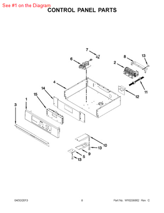 Picture of Whirlpool PANL-CNTRL - Part# 5765M442-60
