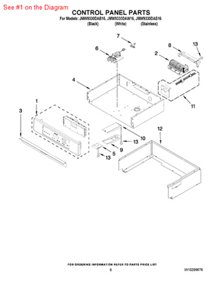 Picture of Whirlpool PANL-CNTRL - Part# 5765M489-60