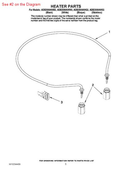 Picture of Whirlpool NUT-HEATER - Part# 6-920168