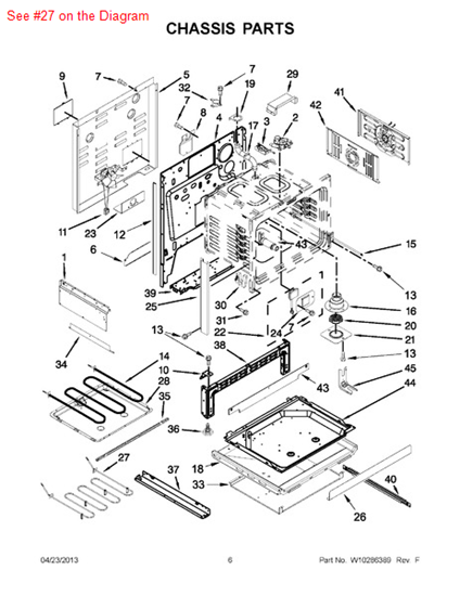 Picture of Whirlpool ELMNT-BAKE - Part# 7406P411-60