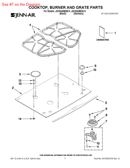 Picture of Whirlpool HOLDER-ORF - Part# 7527P119-60