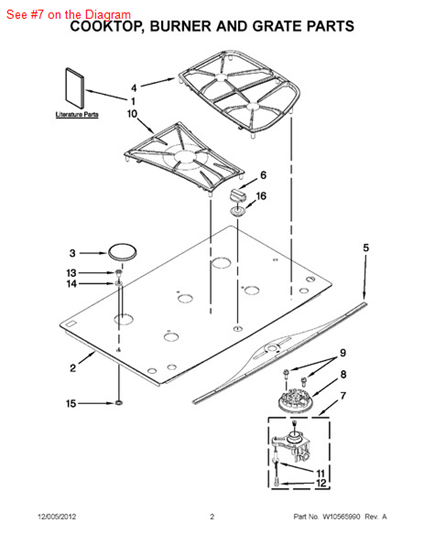 Picture of Whirlpool HOLDER-ORF - Part# 7527P135-60