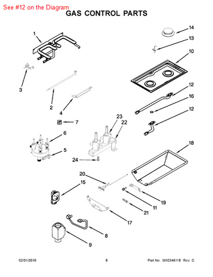 Picture of Whirlpool VENTURI - Part# 7538P008-60