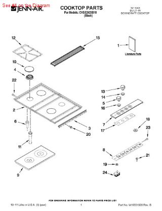 Picture of Whirlpool BURNR-BASE - Part# 7540P028-60