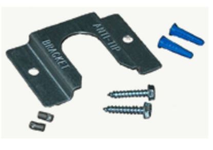 Picture of Whirlpool KitchenAid Roper Amana Jenn-Air Maytag Caloric Gaffers and Sattler Magic Chef Norge Sears Kenmore Admiral Range Oven Anchor Anti-Tip Bracket Kit - Part# 8273888A