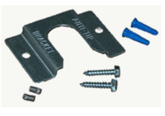 Picture of Whirlpool KitchenAid Roper Amana Jenn-Air Maytag Caloric Gaffers and Sattler Magic Chef Norge Sears Kenmore Admiral Range Oven Anchor Anti-Tip Bracket Kit - Part# 8273888A