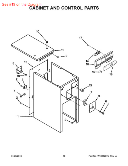 Picture of Whirlpool INSERT - Part# 9872017B