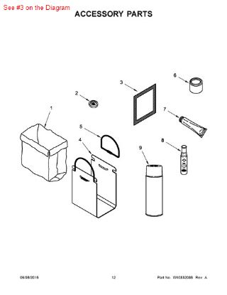 Picture of Whirlpool DEODORANT - Part# 9872166GA