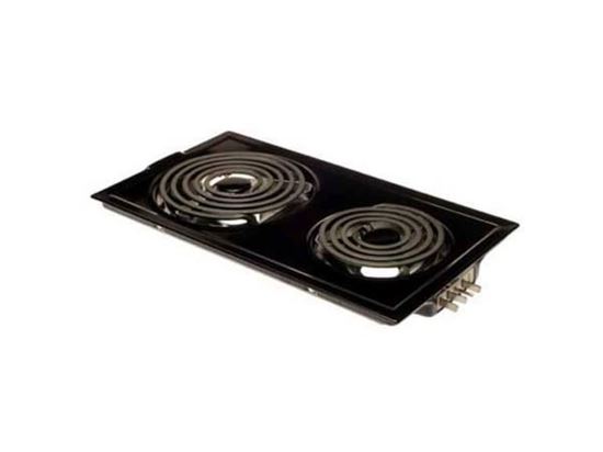 Picture of Whirlpool Maytag Jenn-Air Range Cook Top Electric Cartridge, 2 Burner, Black - Part# JEA7000ADBA