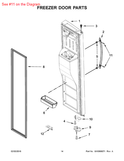 Picture of Whirlpool SCREW - Part# W10010150