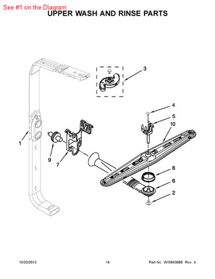 Picture of Whirlpool TUBE-FEED - Part# W10077863