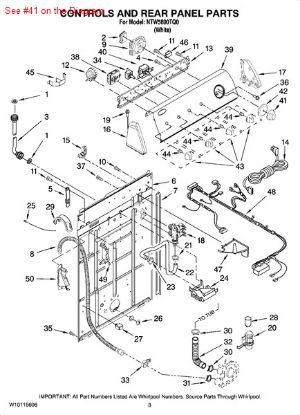 Picture of Whirlpool KNOB - Part# W10110045
