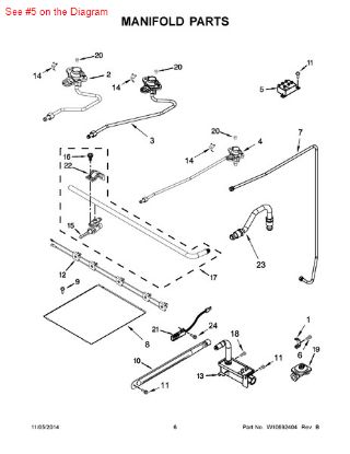 Picture of Whirlpool MODULE-SPK - Part# W10110523