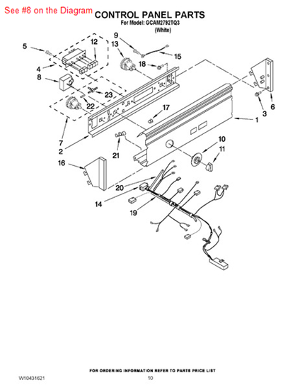 Picture of Whirlpool TIMER - Part# W10116523