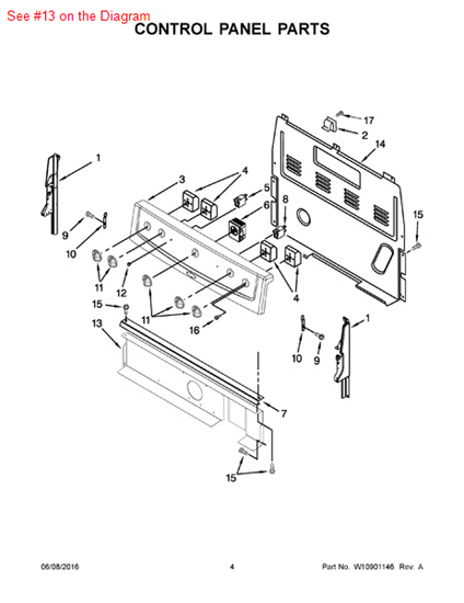 Picture of Whirlpool SHIELD-HT - Part# W10134247