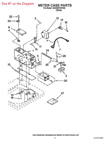Picture of Whirlpool HARNS-WIRE - Part# W10138351