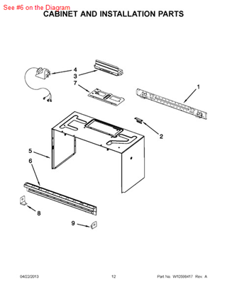 Picture of Whirlpool GRILL-VENT - Part# W10139642