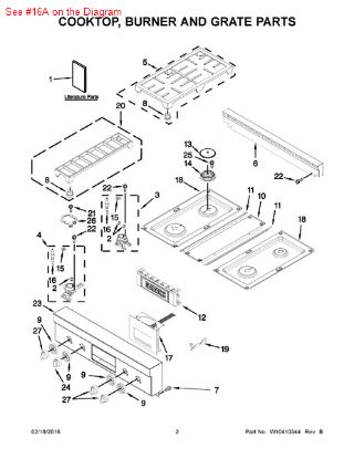 Picture of Whirlpool IGNTR-SURF - Part# W10145991