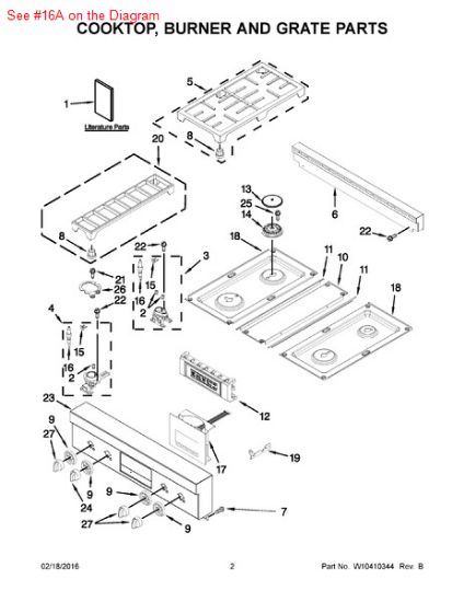 Picture of Whirlpool IGNTR-SURF - Part# W10145991