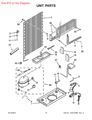 Picture of Whirlpool HARNS-WIRE - Part# W10151654